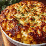 Million Dollar Baked Ziti with Garlic Butter Crust
