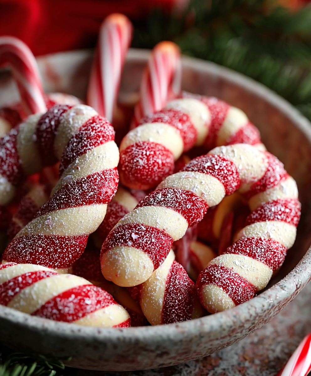Perfectly Minty Candy Cane Cookies
