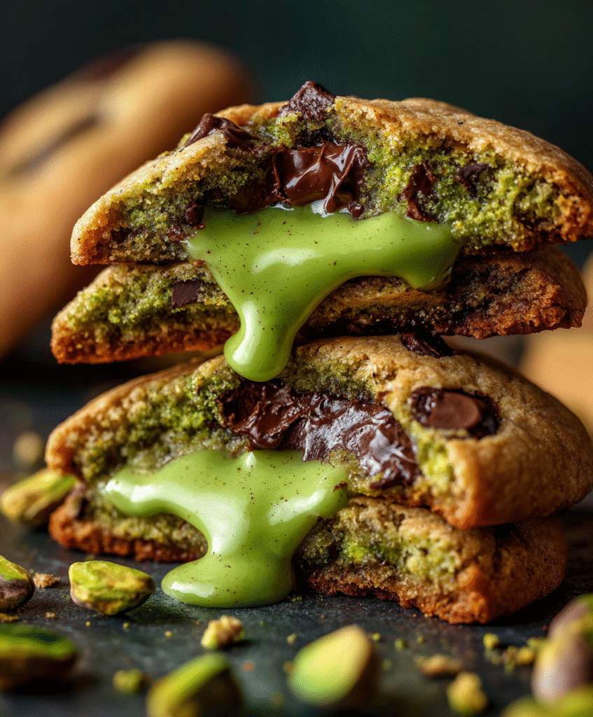 Pistachio Cream–Stuffed Dream Cookies