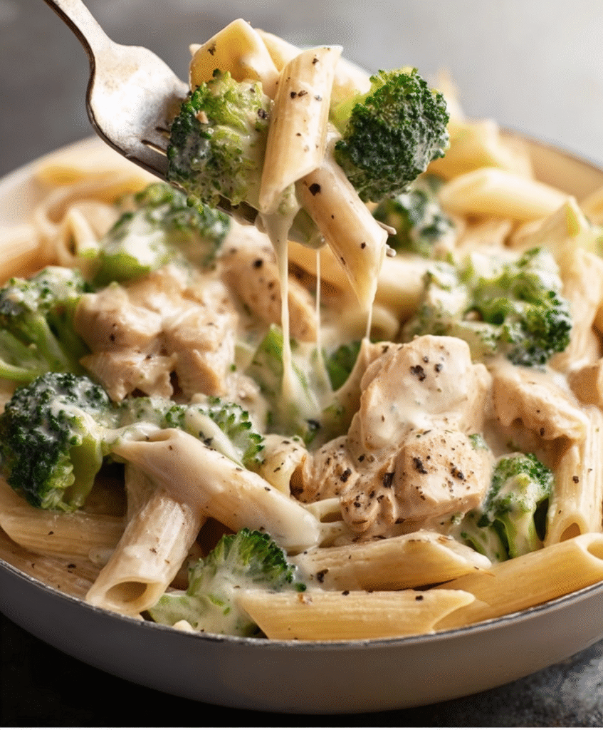 Quick & Creamy Chicken Broccoli Penne