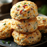 Savory Cheddar-Bacon Breakfast Biscuits