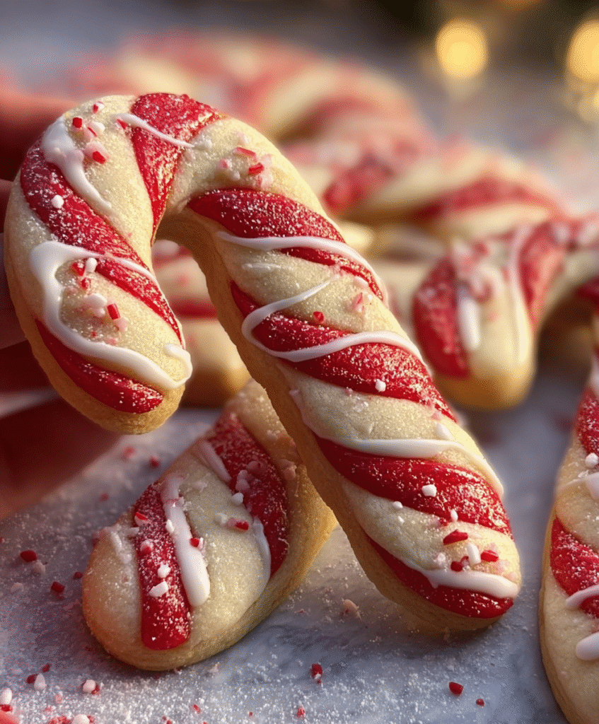 Soft & Buttery Candy Cane Sugar Cookies