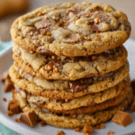 Soft & Chewy Buttery Toffee Cookies