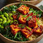 Spicy Chili Crunch Tofu Power Bowls