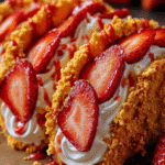 Strawberry Crunch Cheesecake Tacos