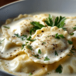 Velvet White Wine Cream Ravioli Sauce