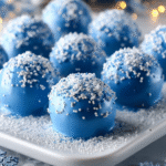 Velvety Blue Christmas Truffles