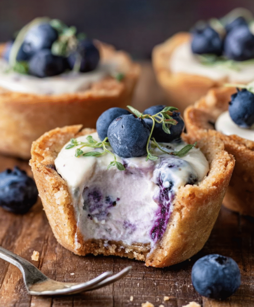 Blueberry Cheesecake Cookie Cups