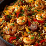 Cajun Shrimp & Sausage Dirty Rice