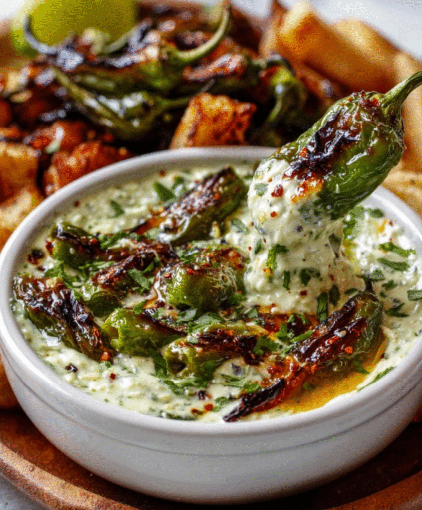Charred Shishito Pepper & Lime Dip