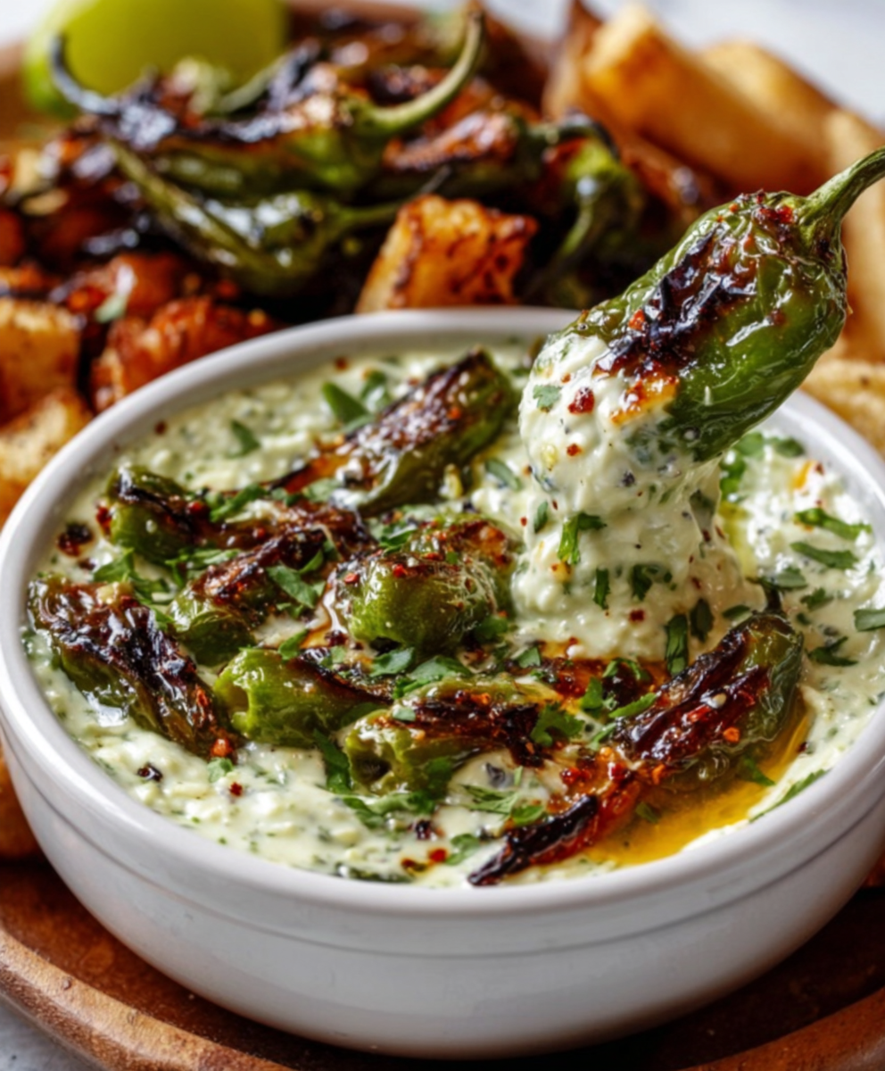 Charred Shishito Pepper & Lime Dip