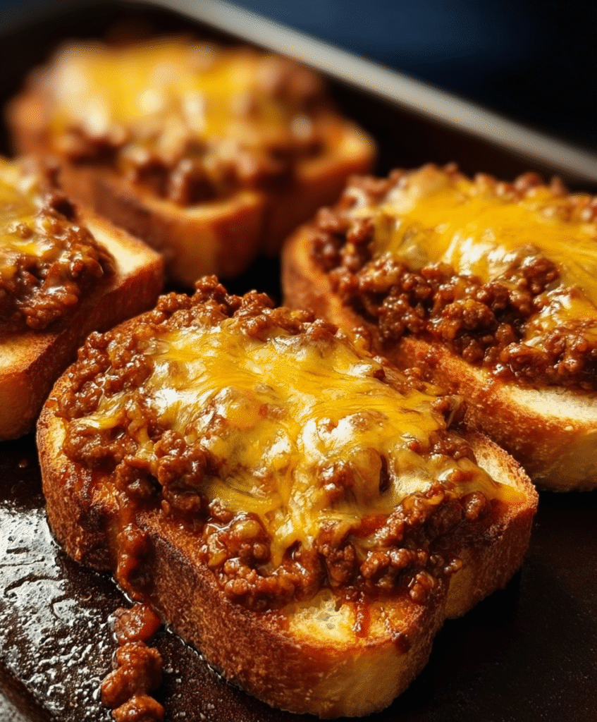 Cheesy Texas Toast Sloppy Joes