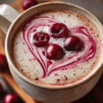 Cherry Vanilla Tea Latte Bliss