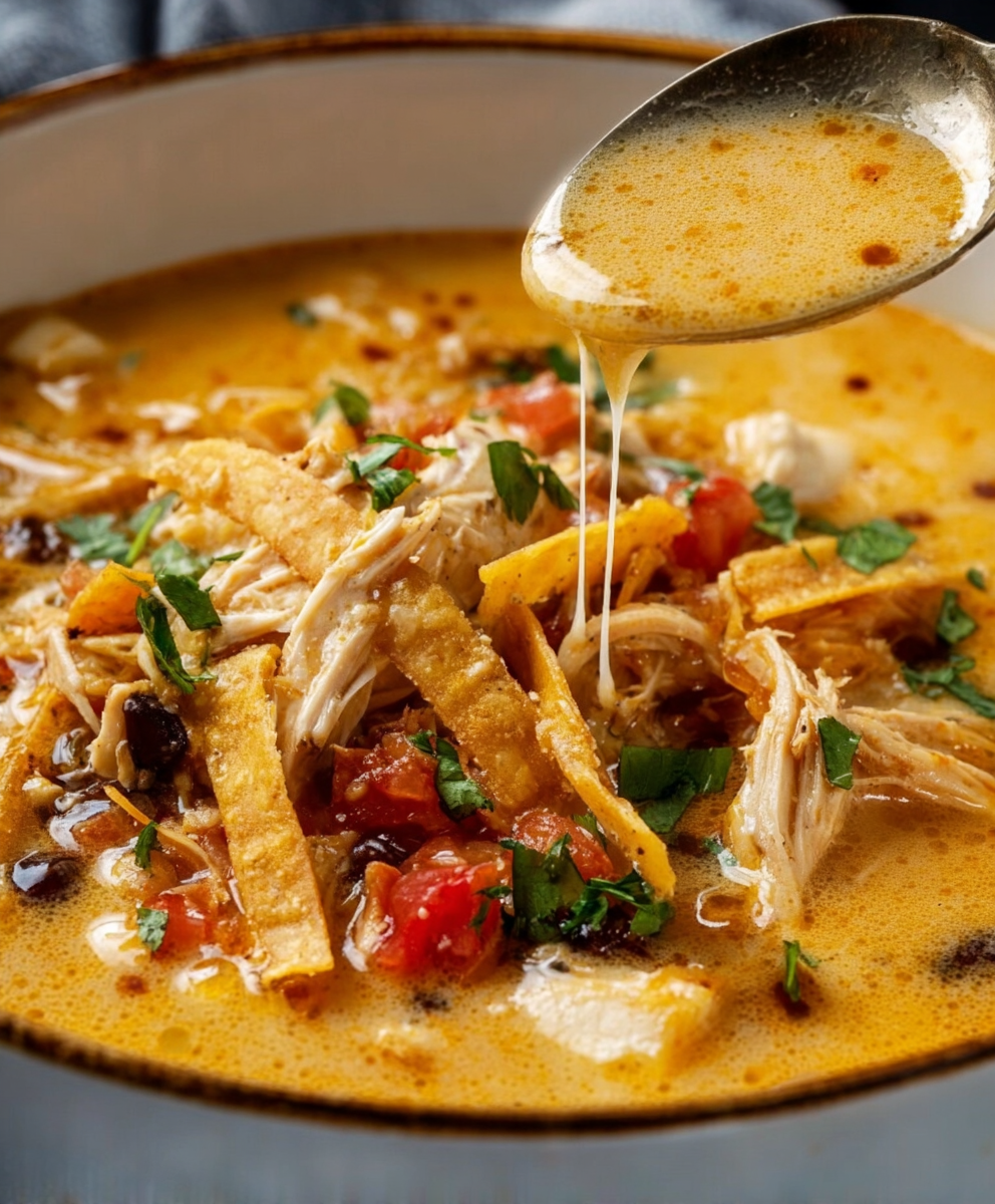 Creamy Chicken Tortilla Comfort Soup