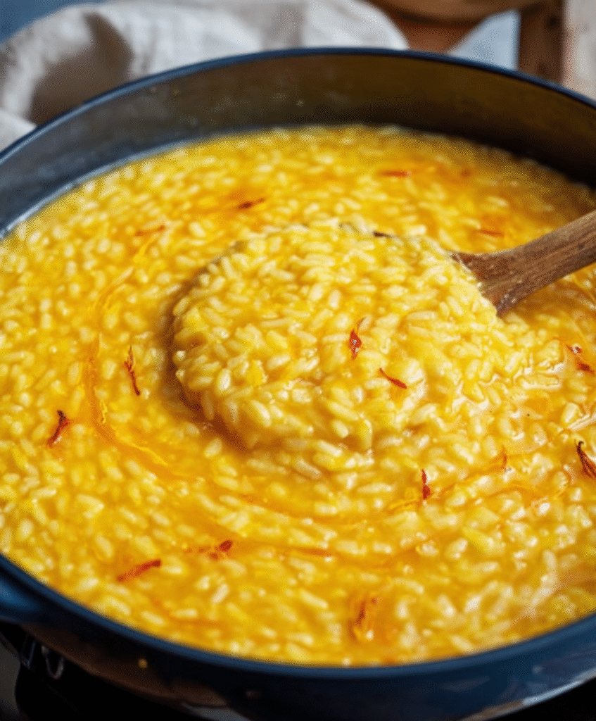 Creamy Golden Saffron Risotto
