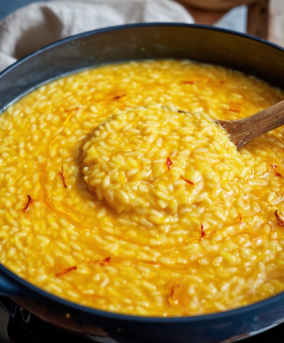 Creamy Golden Saffron Risotto