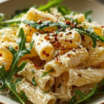 Creamy Lemon Ricotta Pasta with Arugula