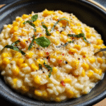 Creamy Sweet Corn Parmesan Risotto
