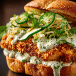 Crispy Cilantro Lime Chicken Sandwiches