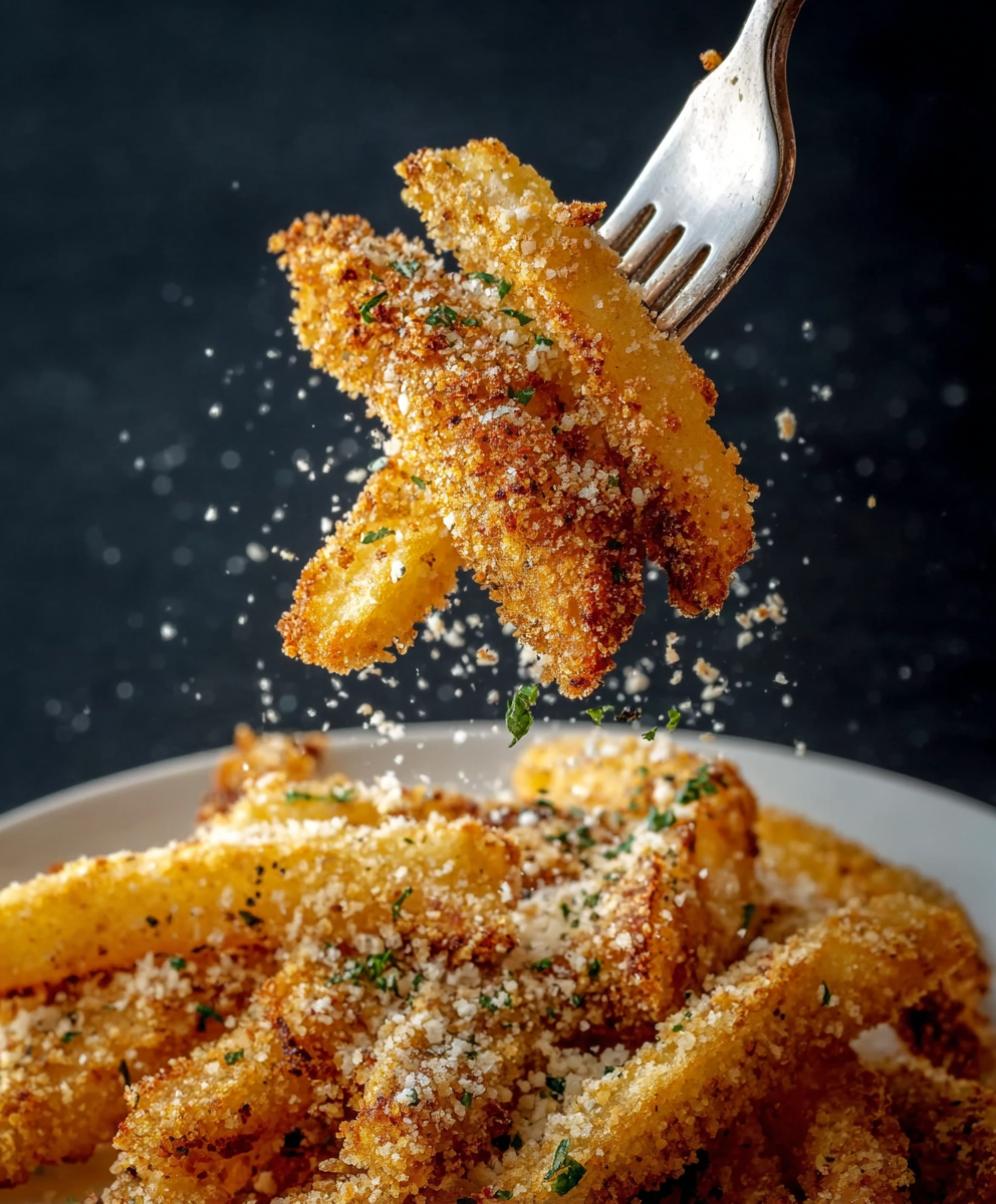 Crispy Parmesan Garlic Fries