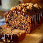 Date & Walnut Coffee Cake with Espresso Icing