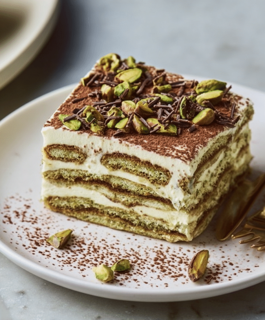 Decadent Pistachio Tiramisu