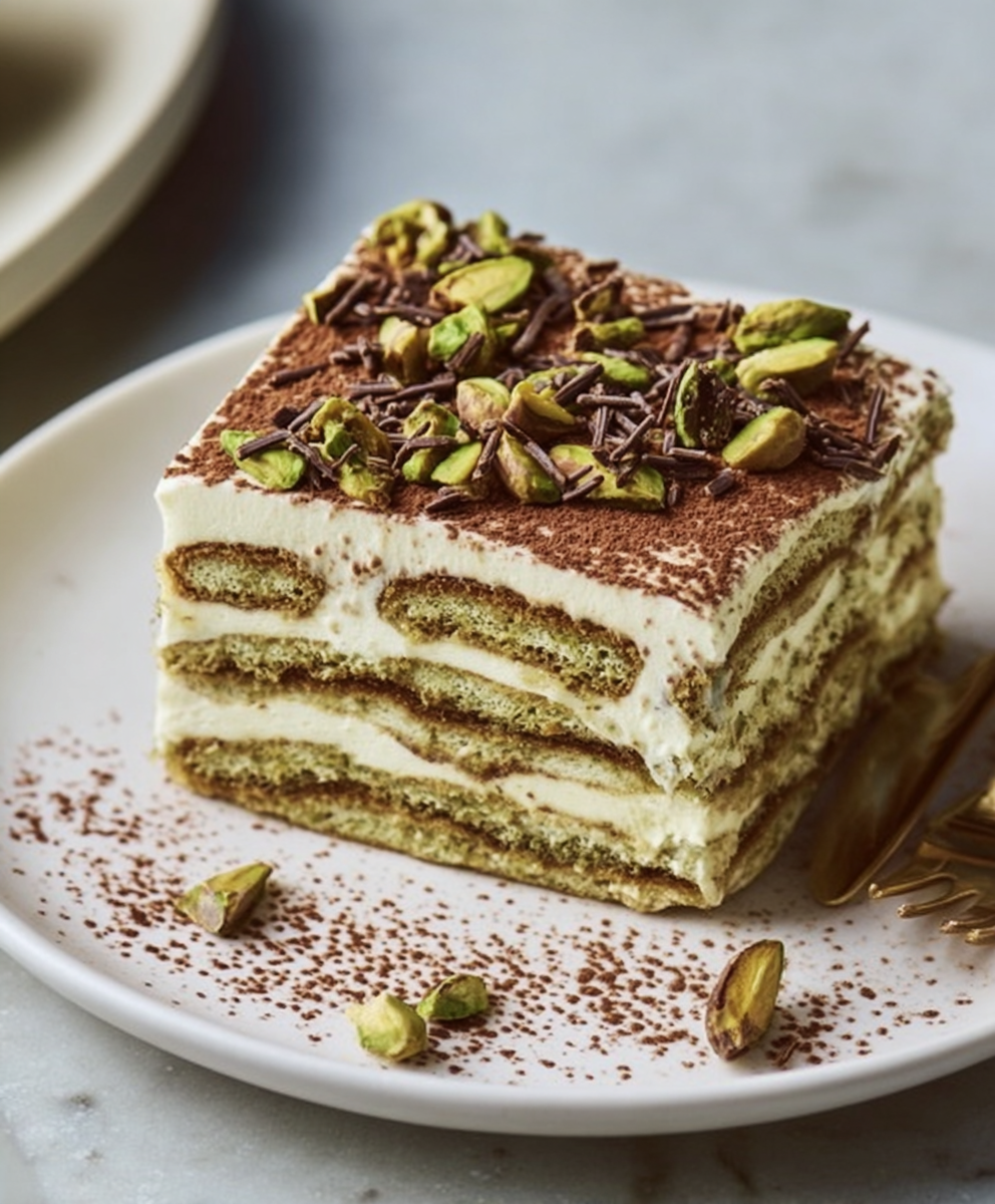 Decadent Pistachio Tiramisu