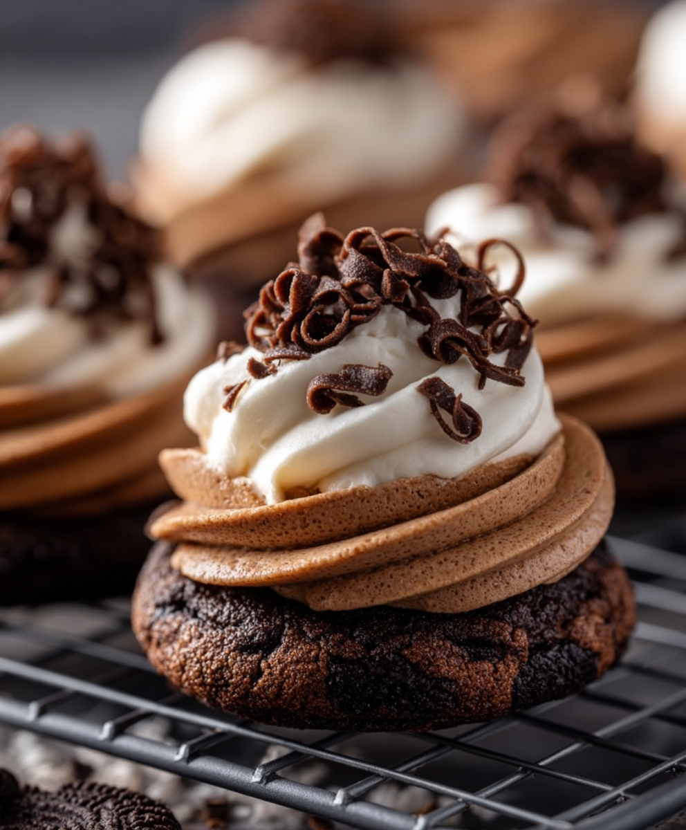 French Silk Oreo Mousse Cookies