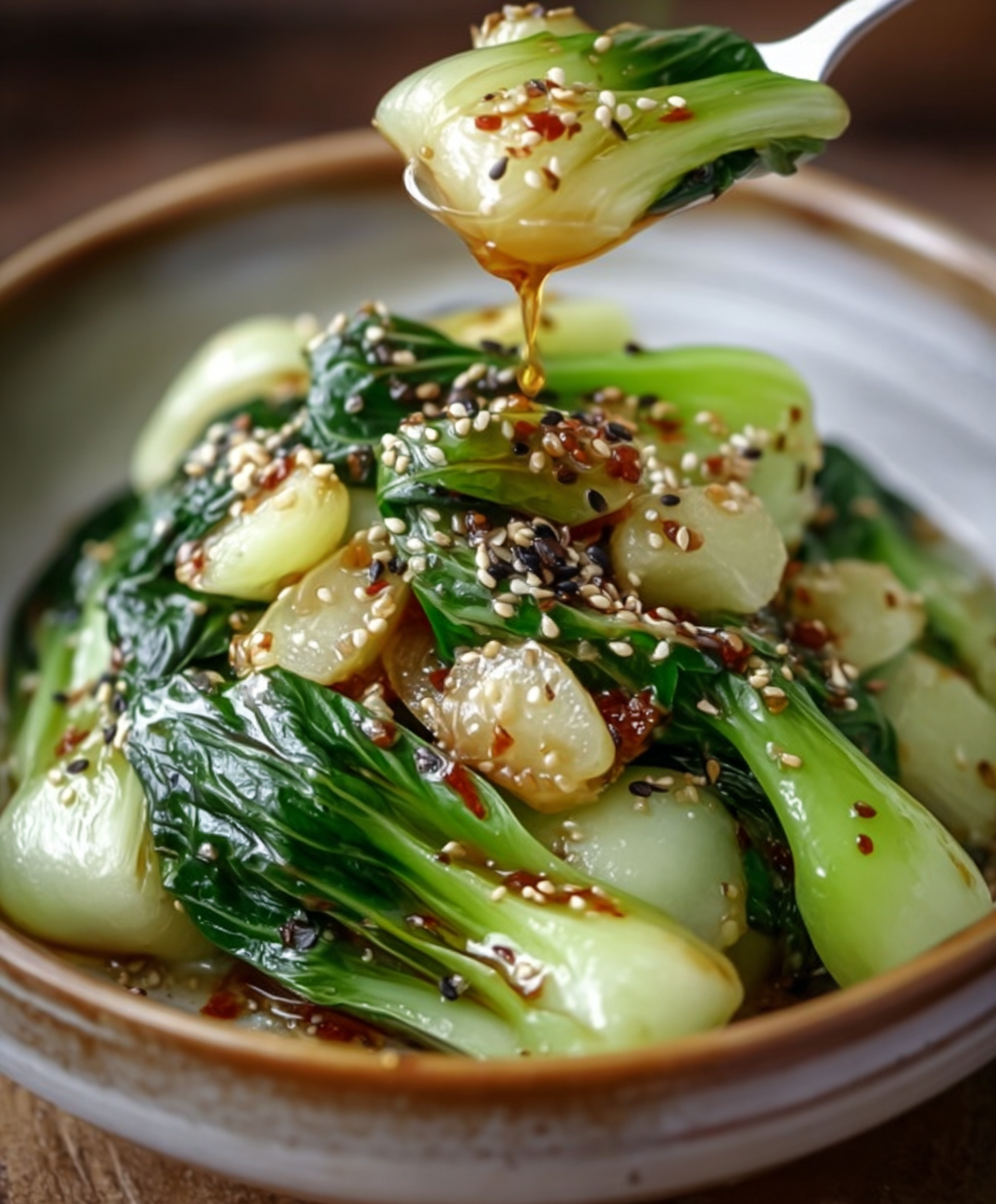 Garlic Ginger Bok Choy Stir-Fry