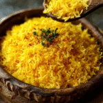 Garlicky Saffron Rice