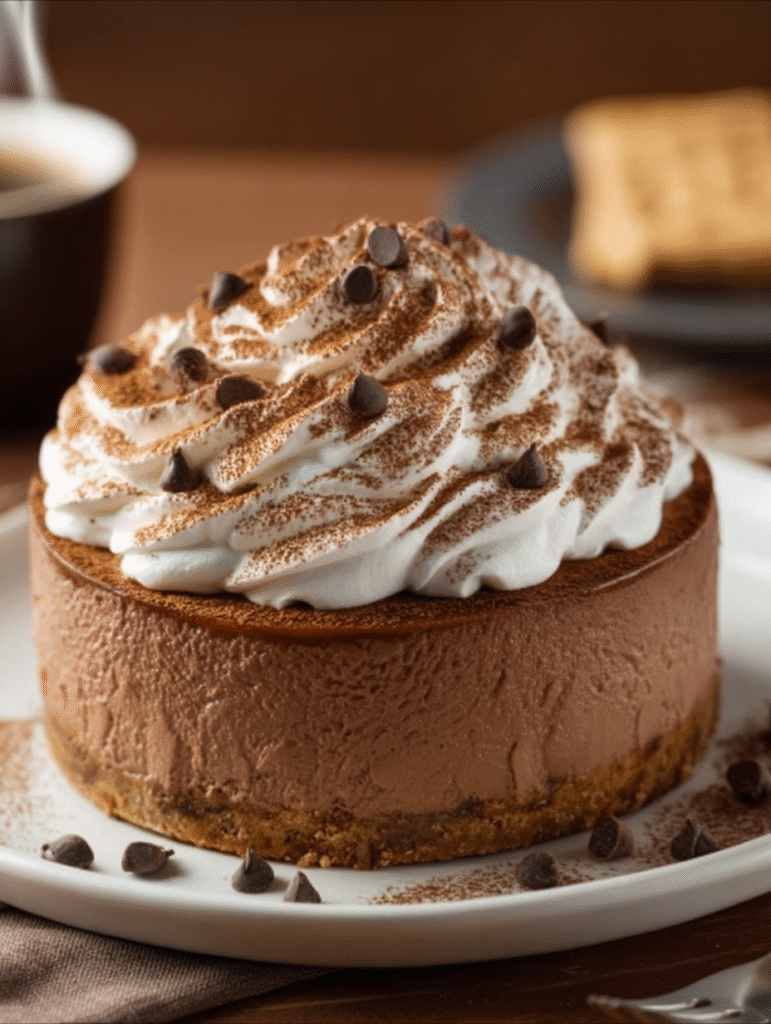 Hot Cocoa Cheesecake with Marshmallow Whipped Cream
