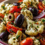 Mediterranean Marinated Cauliflower Salad