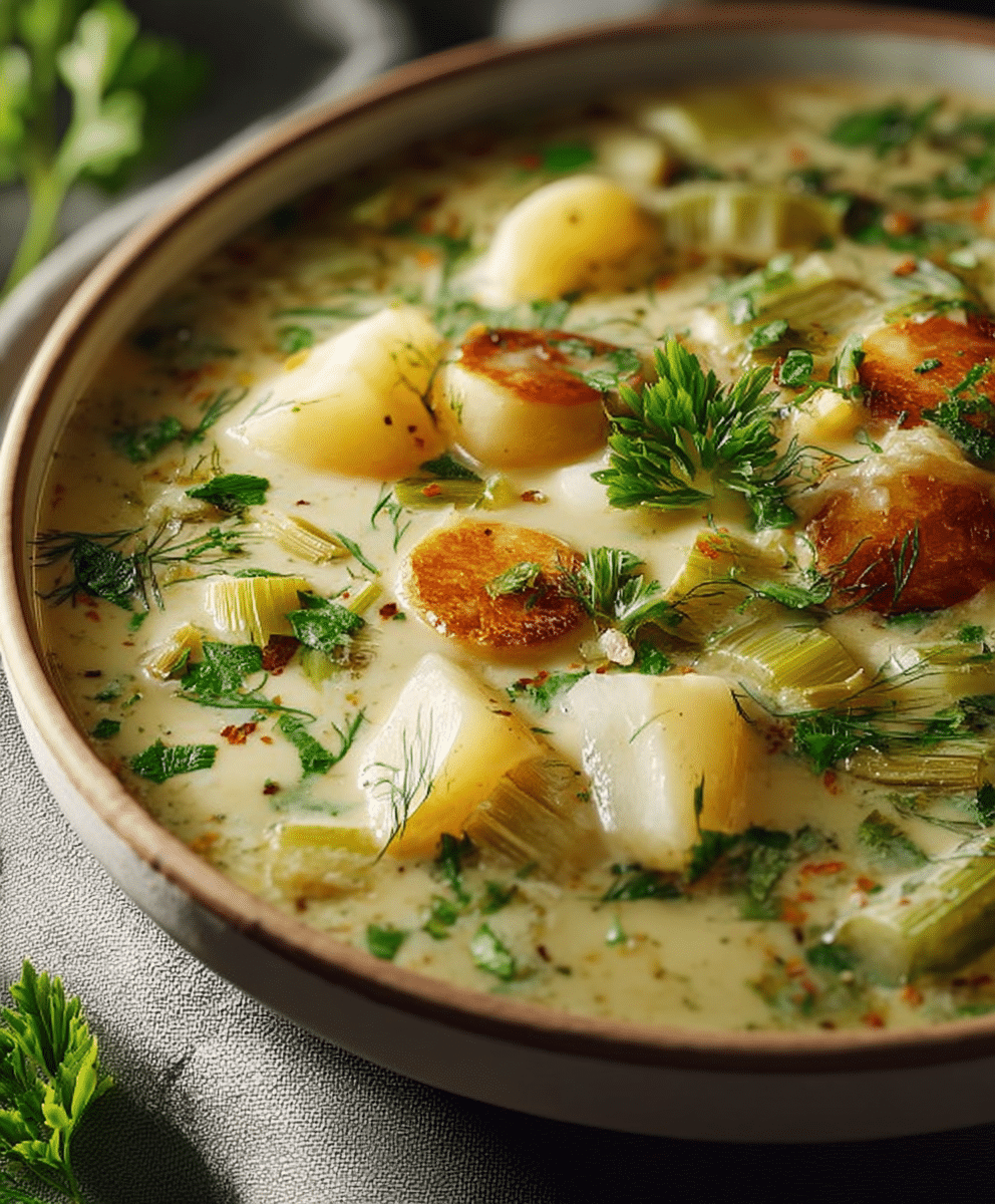 Roasted Celery & Potato Comfort Soup