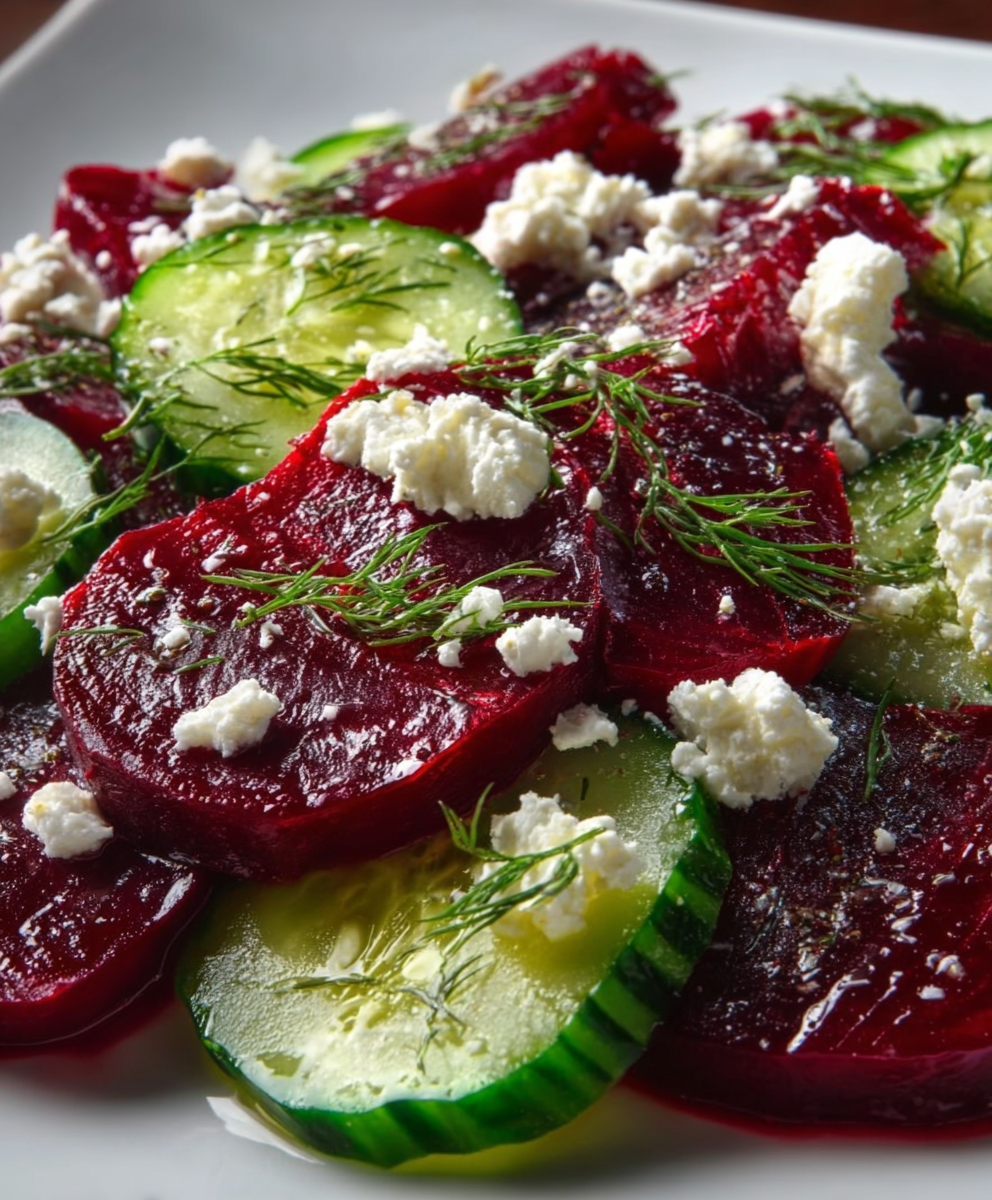 Ruby Red Beet Salad with Feta & Dill