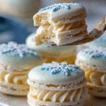 Snowflake Vanilla Macarons