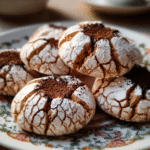 Soft Tiramisu Crinkle Cookies