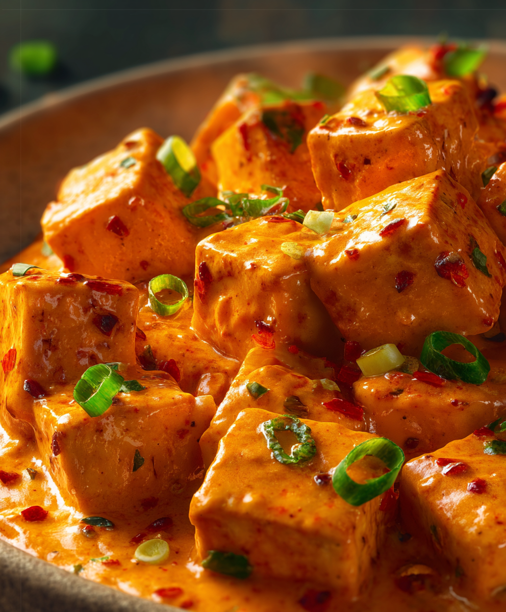 Spicy Tofu in Creamy Coconut Sauce