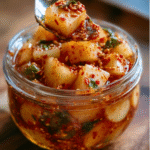 Traditional Korean Radish Kimchi (Kkakdugi)