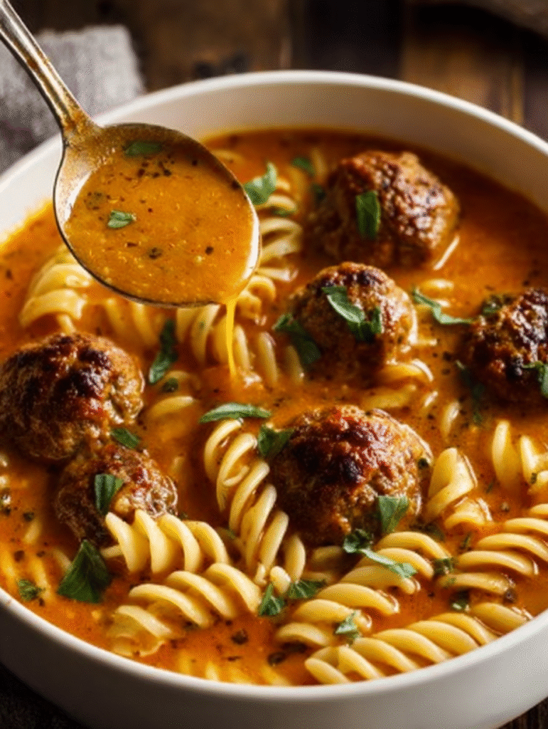 Tuscan “Marry Me” Meatball Soup