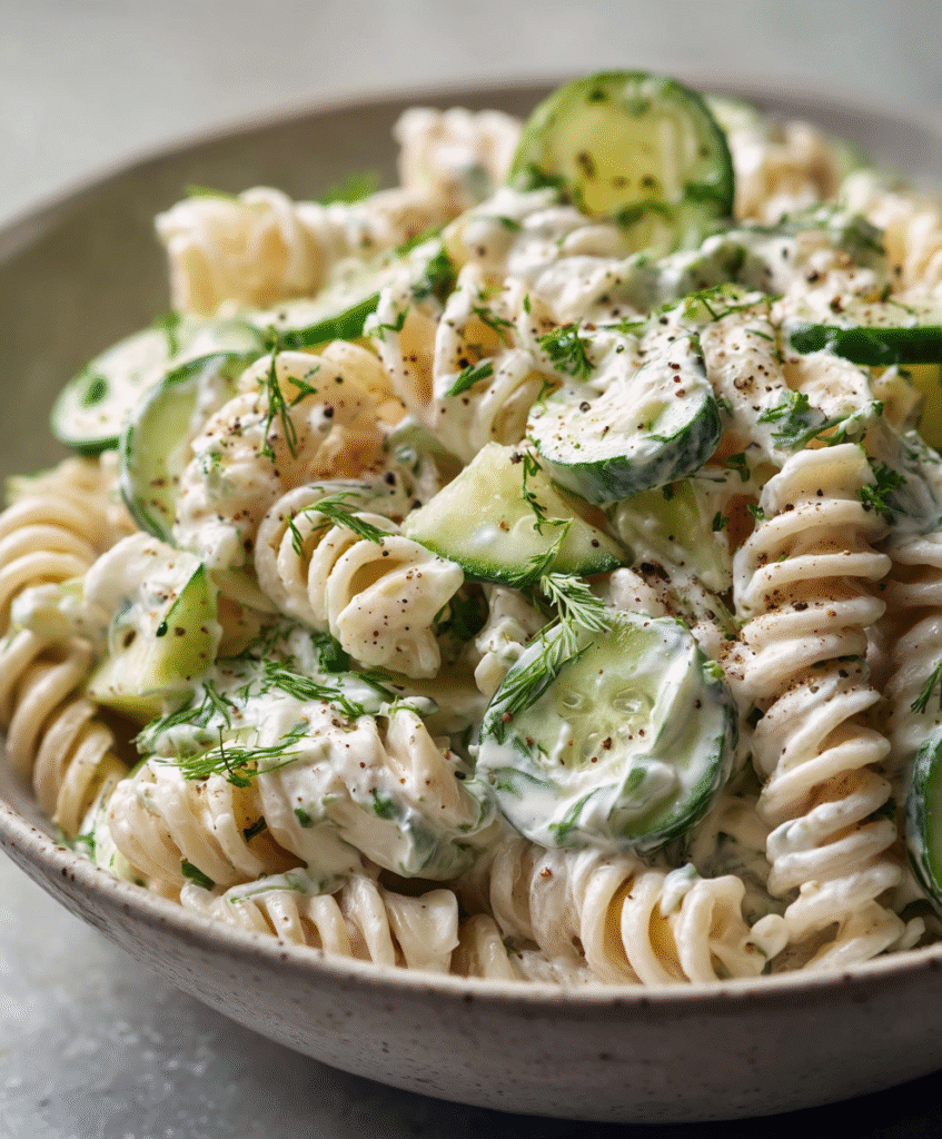 Tzatziki Pasta Salad (Bright & Fresh)