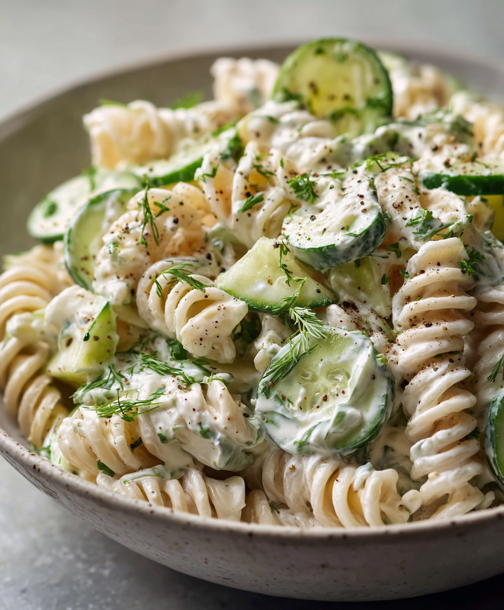 Tzatziki Pasta Salad (Bright & Fresh)