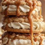 Butterbeer Caramel Cream Sandwich Cookies