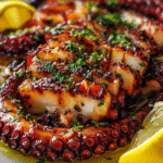 Char-Kissed Mediterranean Grilled Octopus