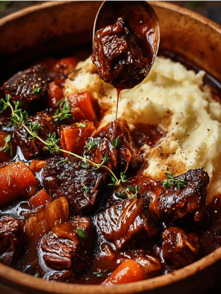 Classic French Beef Bourguignon