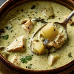 Cozy Roasted Poblano Chicken Soup