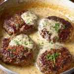 Creamy Horseradish Salisbury Steaks