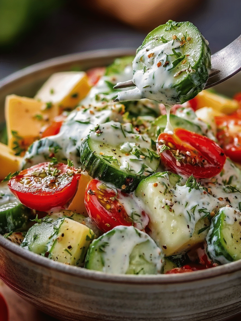 Cucumber Ranch Crack Salad
