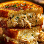 Garlic Butter Chicken Melt Sandwich