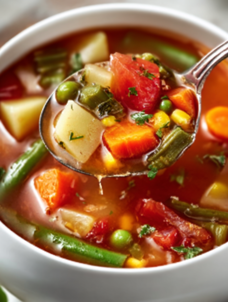 Hearty Homemade Garden Vegetable Soup