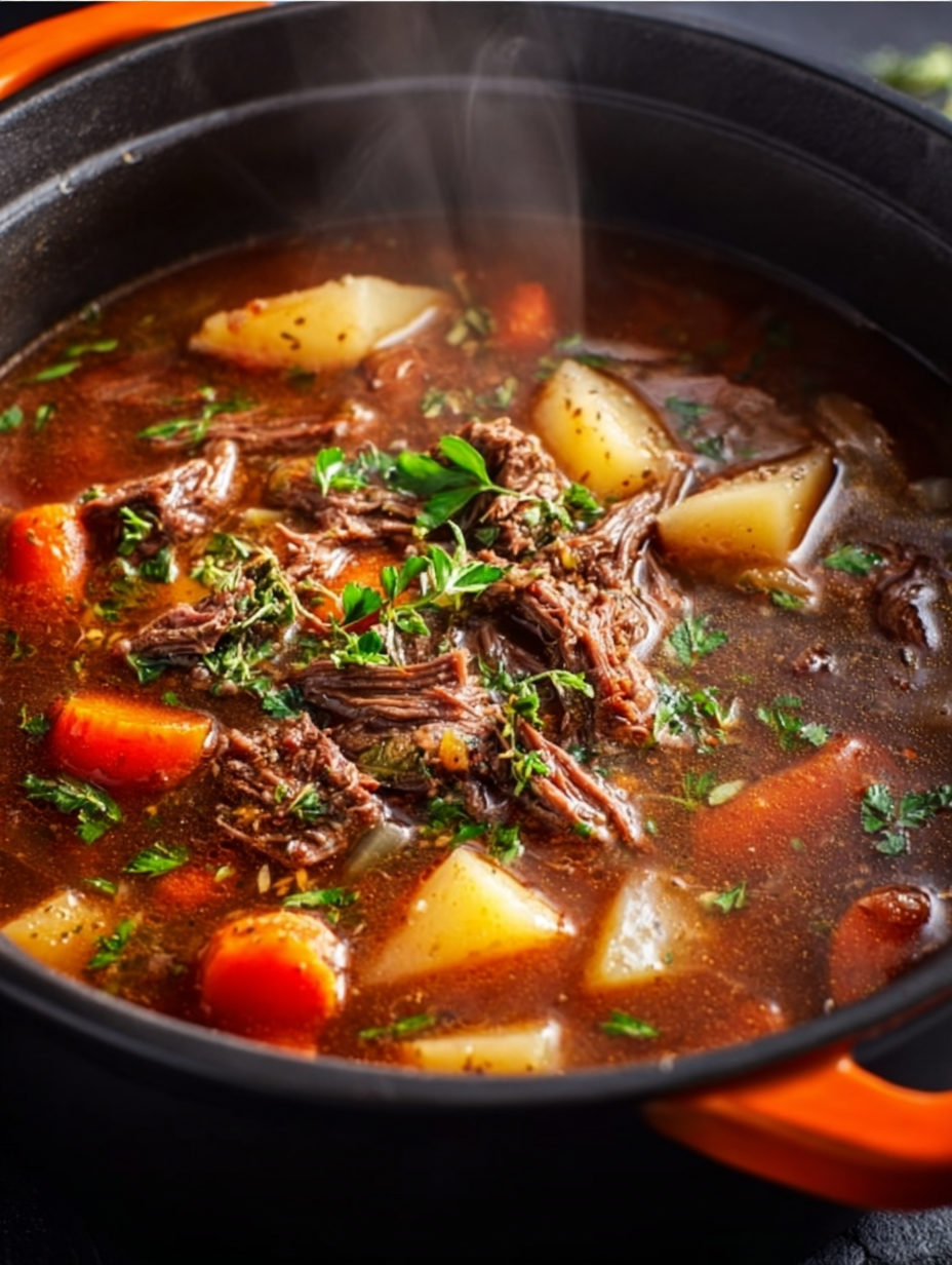Hearty Homestyle Vegetable Beef Soup